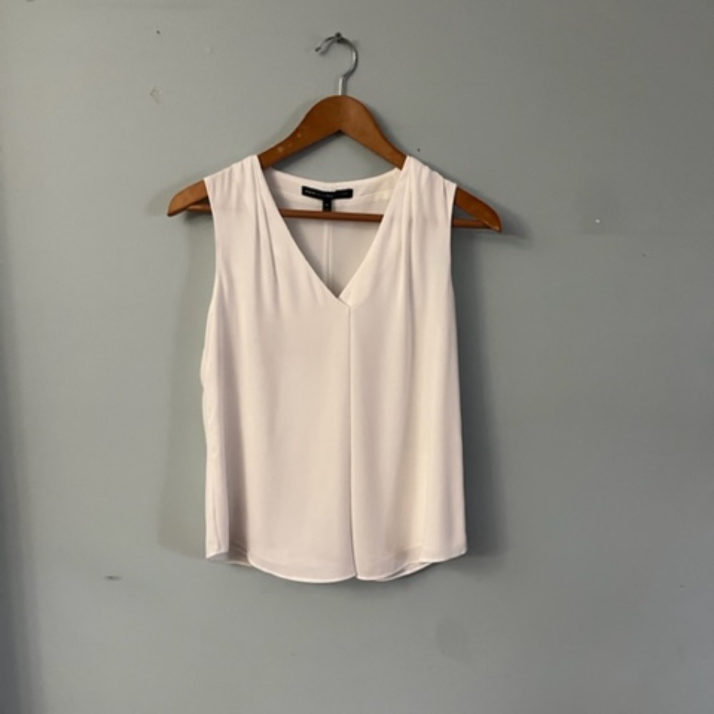 White House Black Market White Sleeveless Blouse  - (OP)